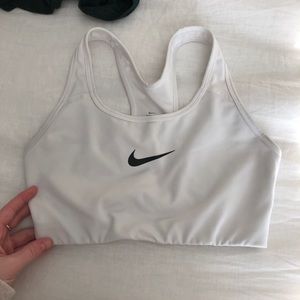 nike sports bra (white)